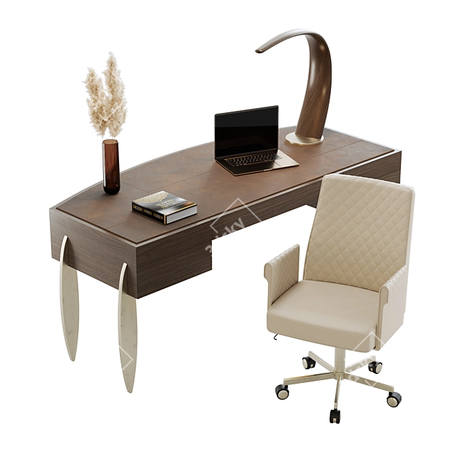 Elegance Collection Office Furnishings 3D model image 1