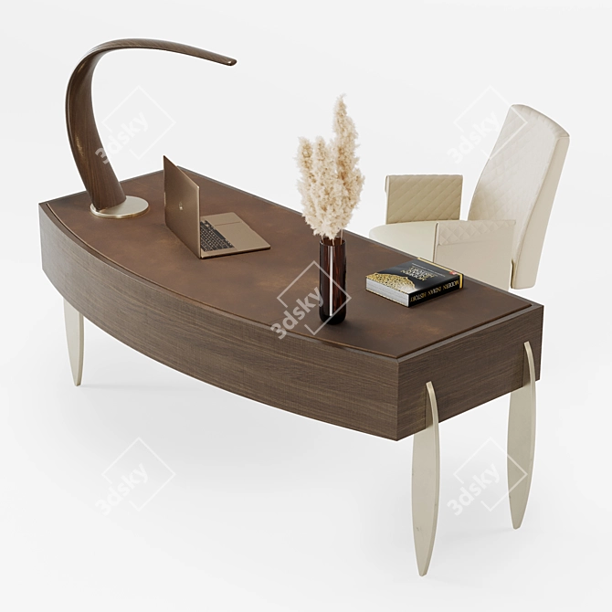 Elegance Collection Office Furnishings 3D model image 2