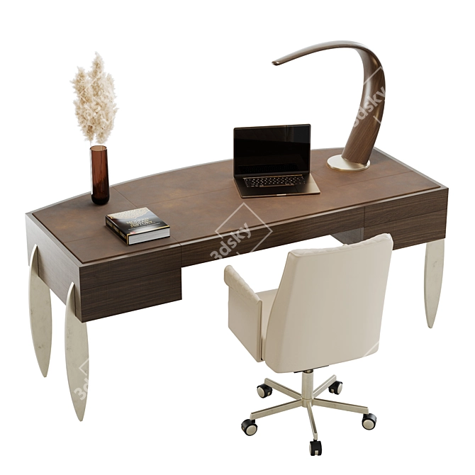 Elegance Collection Office Furnishings 3D model image 4