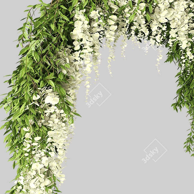  Elegant Wedding Arch Design 3D model image 2