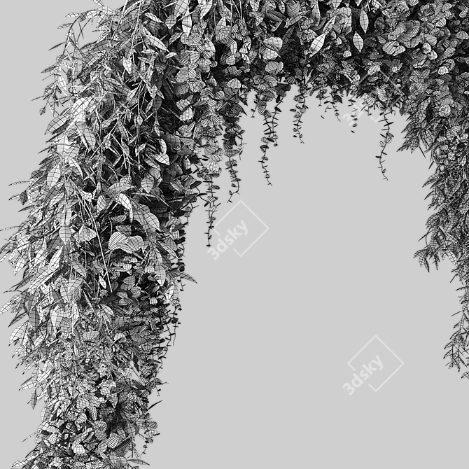  Elegant Wedding Arch Design 3D model image 5