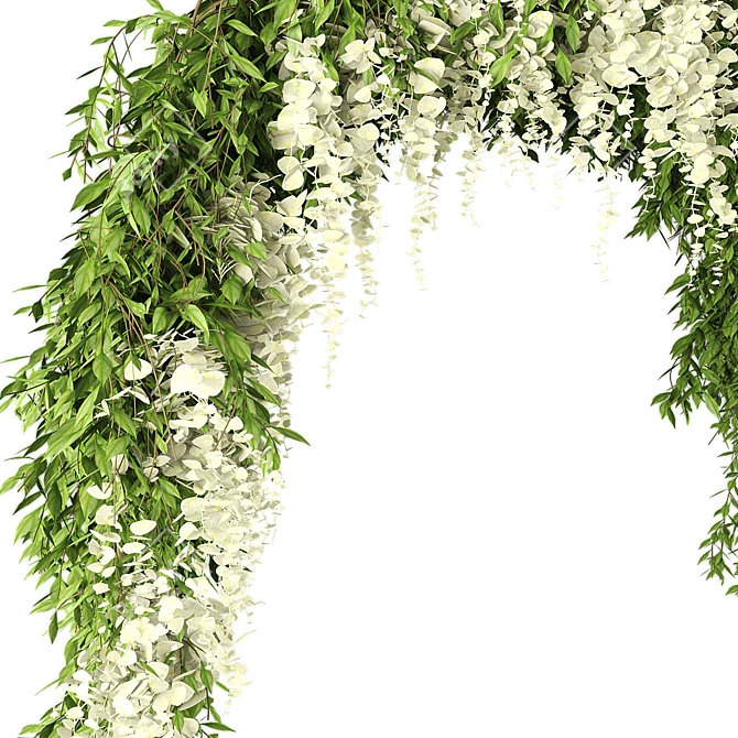  Elegant Wedding Arch Design 3D model image 7