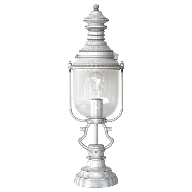 Elba Pedestal Light Hamburg-style 3D model image 5