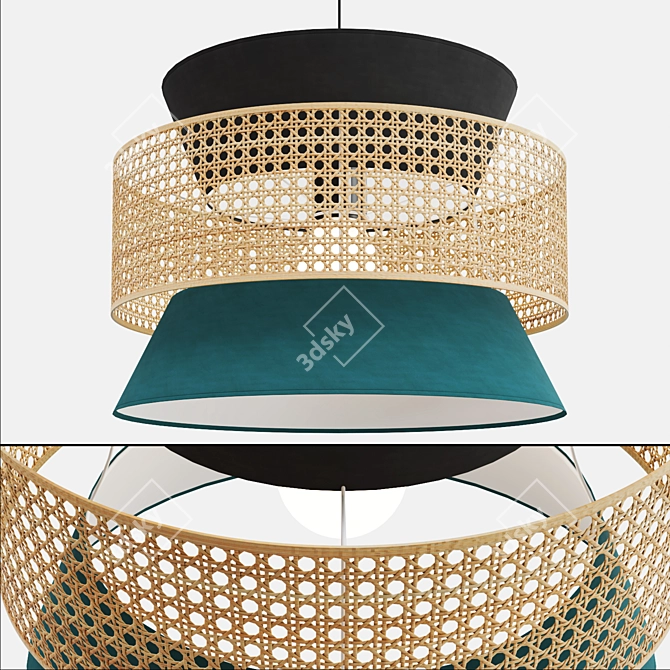 Ornate DOLKIE Pendant Lamp 3D model image 2