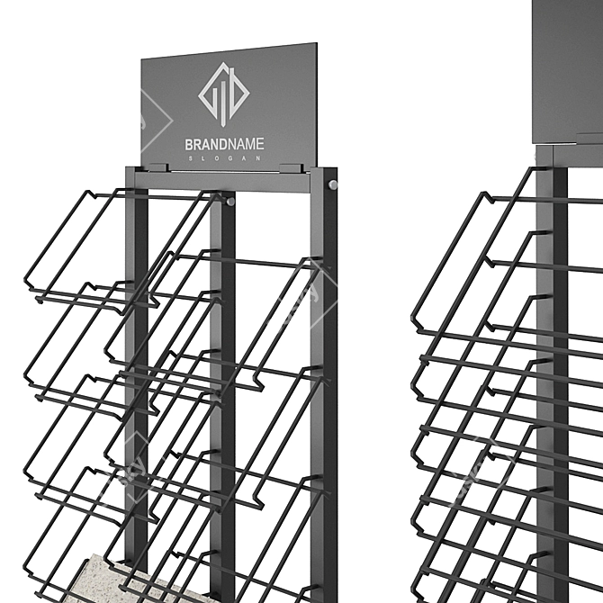 Elegant Display Stand Set 3D model image 5