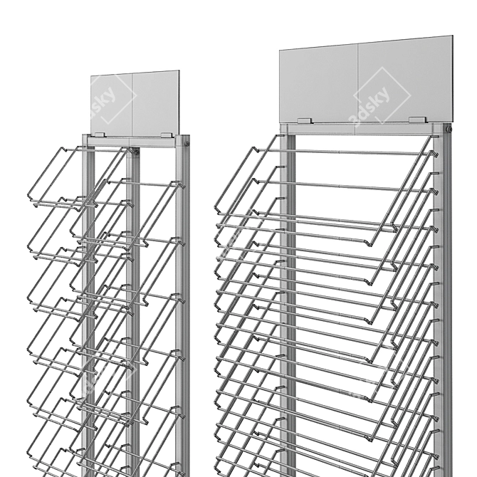 Elegant Display Stand Set 3D model image 7