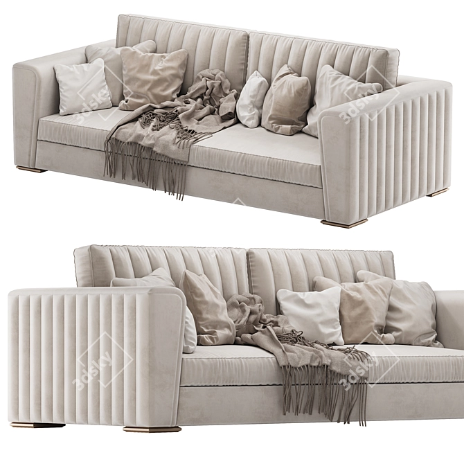 DV Home BEVERLY Low Divano Sofa 3D model image 2