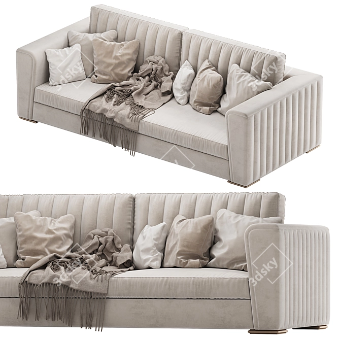 DV Home BEVERLY Low Divano Sofa 3D model image 3