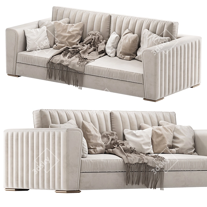 DV Home BEVERLY Low Divano Sofa 3D model image 16