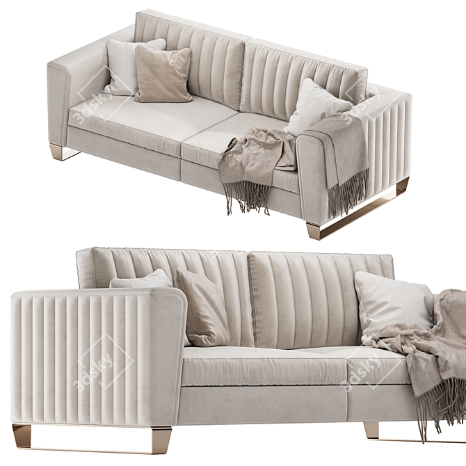 DV Home BEVERLY Low Divano Sofa 3D model image 31