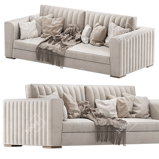 DV Home BEVERLY Low Divano Sofa 3D model image 43