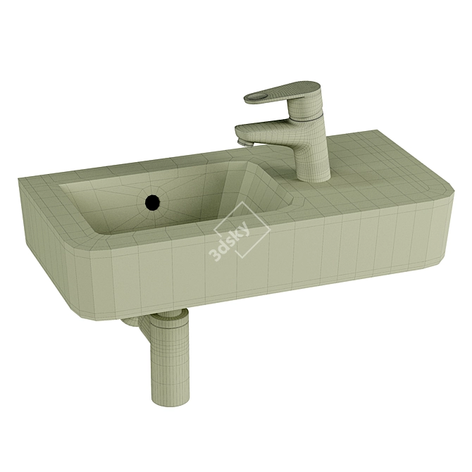 Geberit Renova Nr. 1 Sink 3D model image 2