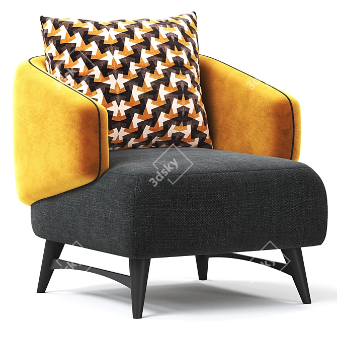 Modern V-Ray Armchair 2015 3D model image 1