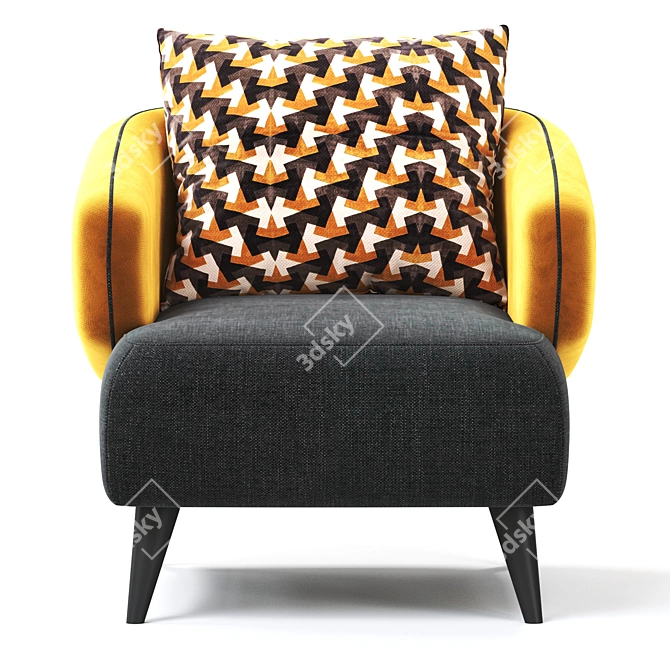 Modern V-Ray Armchair 2015 3D model image 2