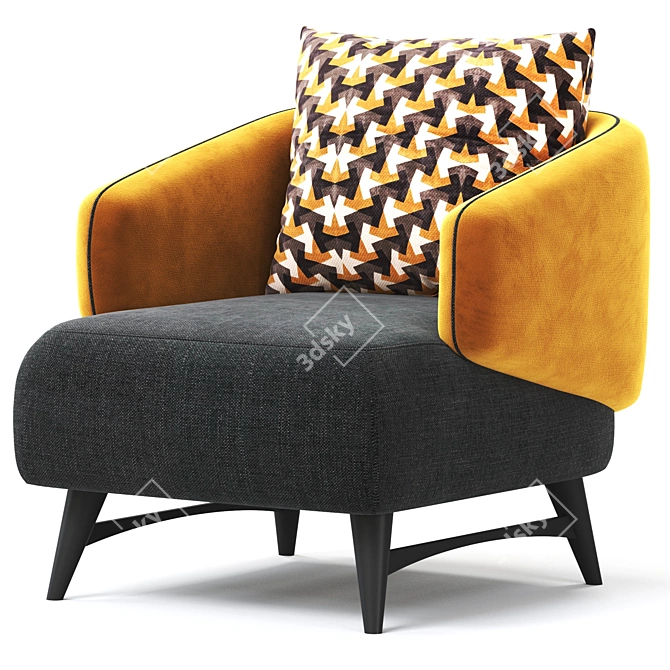 Modern V-Ray Armchair 2015 3D model image 3