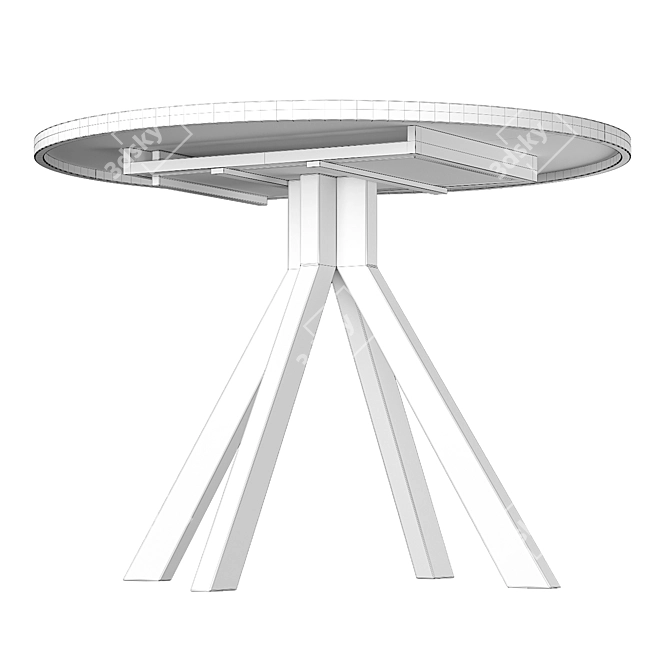 AERO Osaka Dining Set Eclectic 3D model image 6