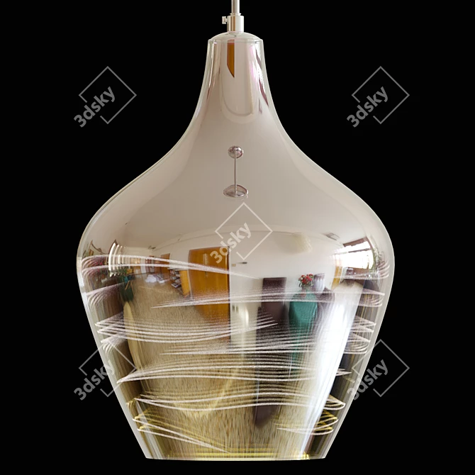 Multi-Reflection Pendant Lamp - Elegant Lighting 3D model image 5