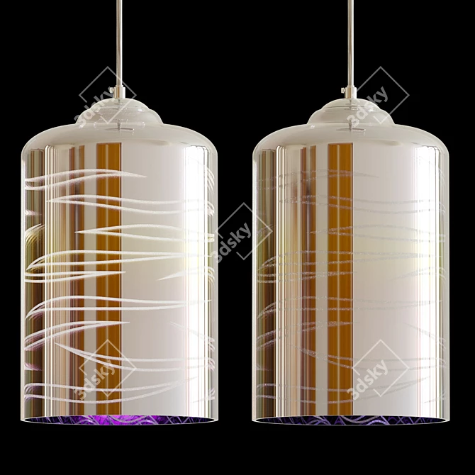 Multi-Reflection Pendant Lamp - Elegant Lighting 3D model image 6