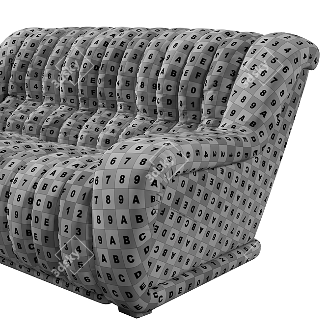 Elegant Vintage Style Sofa 3D model image 7