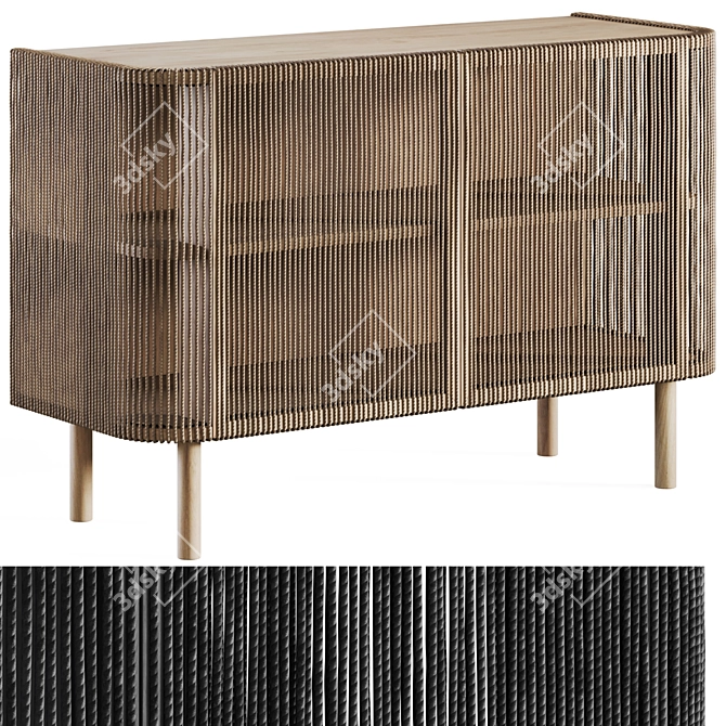 Bolia Cord Buffet with Rope-Front 3D model image 1