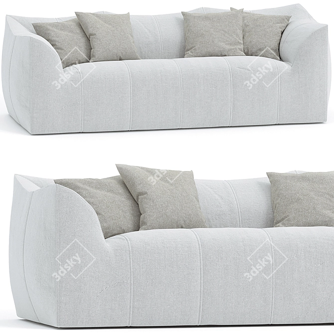 Stylish B&B Italia Sofa 3D model image 1