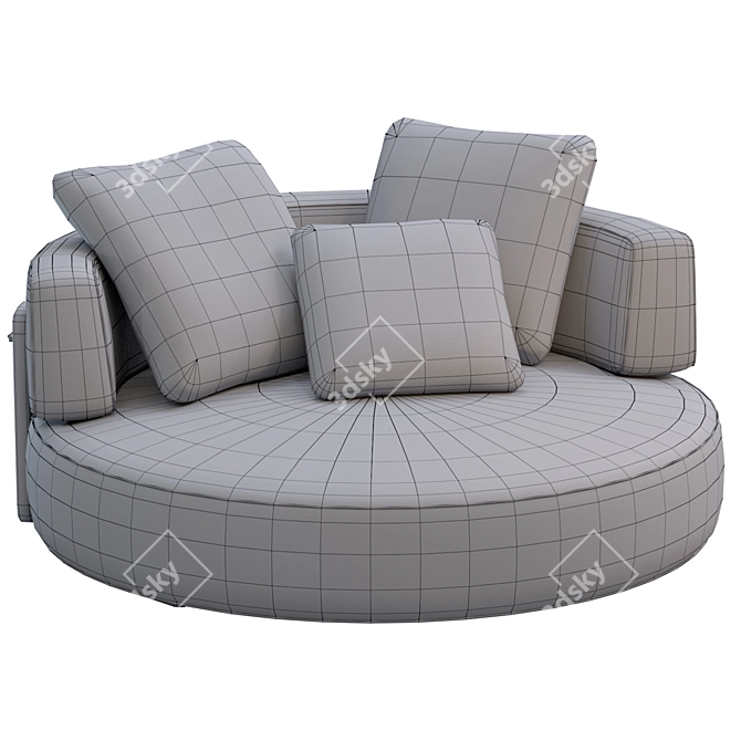 Modern Minotti Florida Loveseat Design 3D model image 5