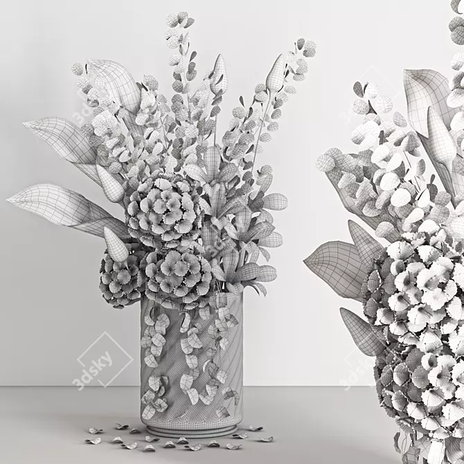 Luxury Indoor Bouquet Set 107 3D model image 4