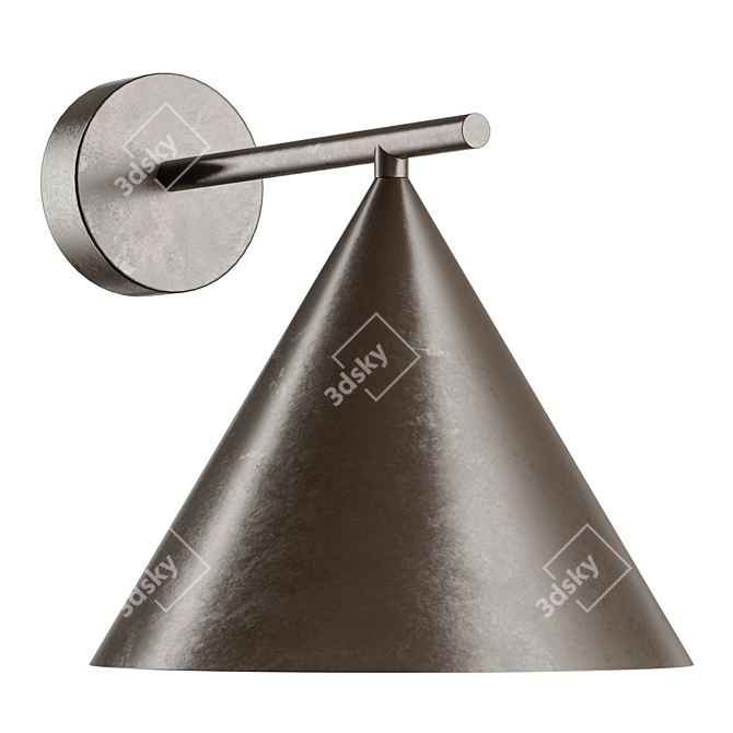 Rustic Wall Sconce | Cone 3D model image 1