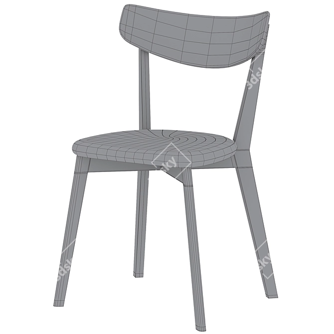 Modern Dining Chairs Set - Elegant Home Décor 3D model image 6