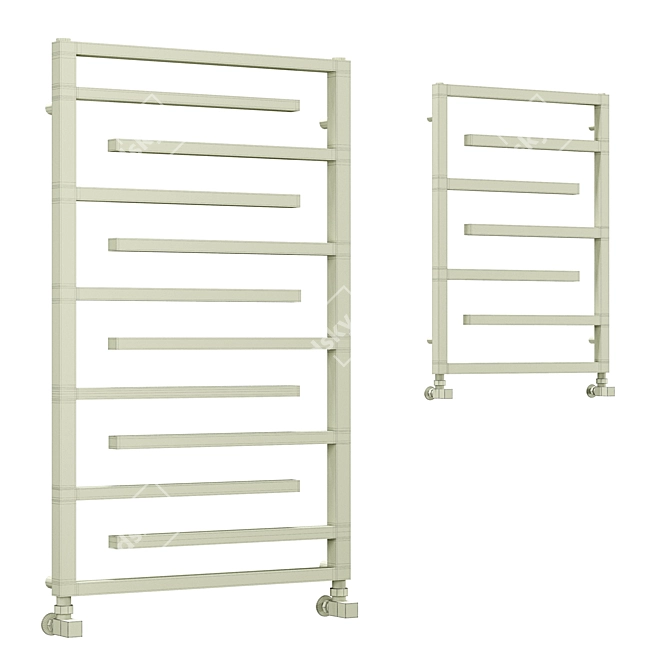 Luxurious Arezzo Anthracite Towel Rail 3D model image 2