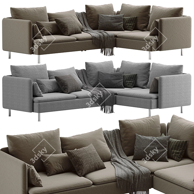 Modern 3D Sofa Model 2013 3D model image 1