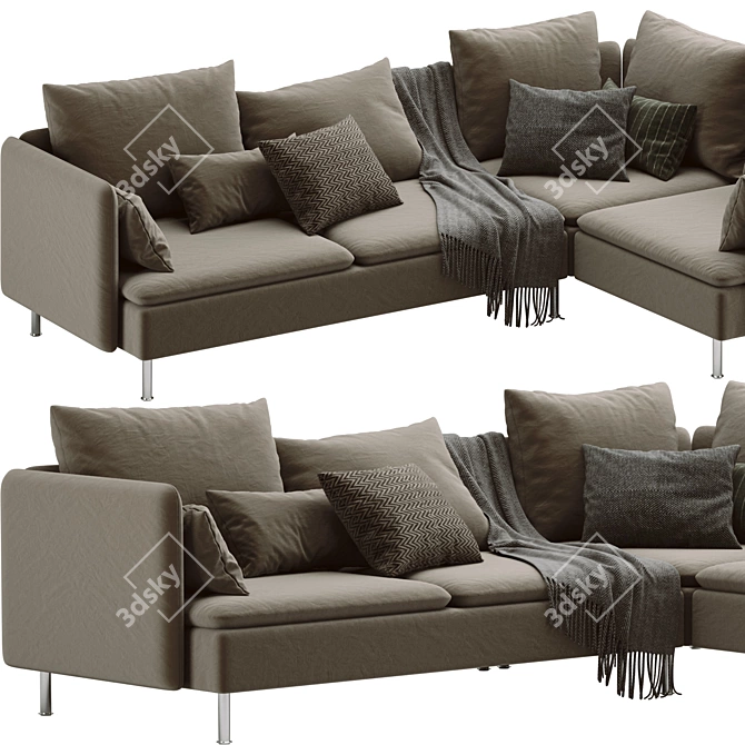 Modern 3D Sofa Model 2013 3D model image 2