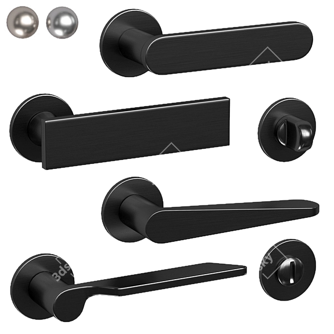 DnD Door Handles Set 3D model image 5