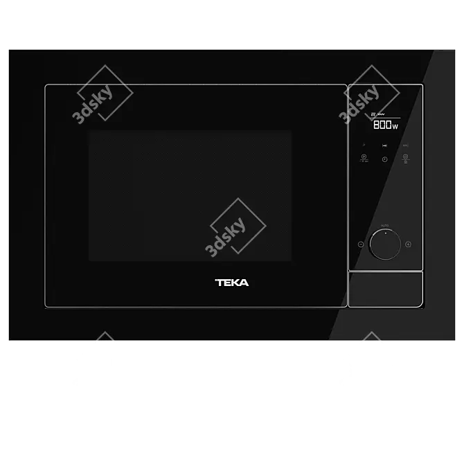 TEKA ML 8200 Microwave Oven 3D model image 1