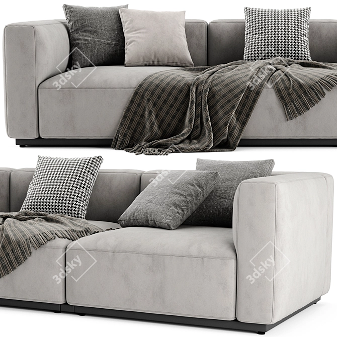 Stylish Cassina Mex Cube Sofa 3D model image 3