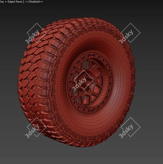 Toyo Tires 3D Model - High Poly 3D model image 6