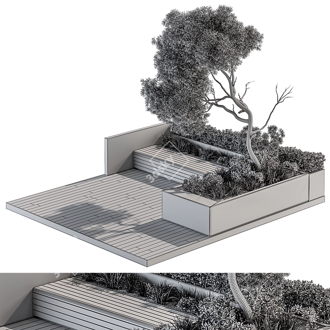 Architect Element 62 Garden Furniture 3D model image 5