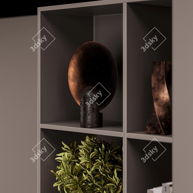 Modern TV Wall Unit 03 3D model image 3