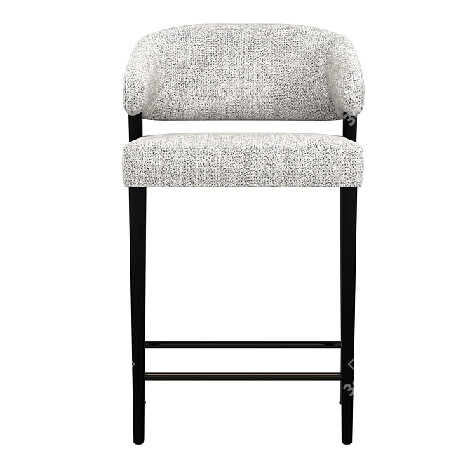 Mesh Furniture Bar Stool 3D model image 2