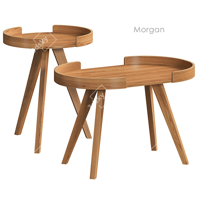 Ellos Home Morgan Side Tables 3D model image 1