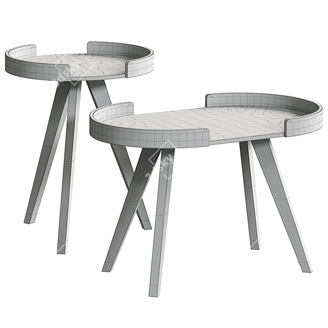 Ellos Home Morgan Side Tables 3D model image 3