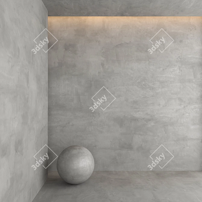 Decorative Concrete Material Kit 3D model image 1