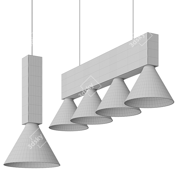 Modern Pendant Lighting Fixtures 3D model image 5