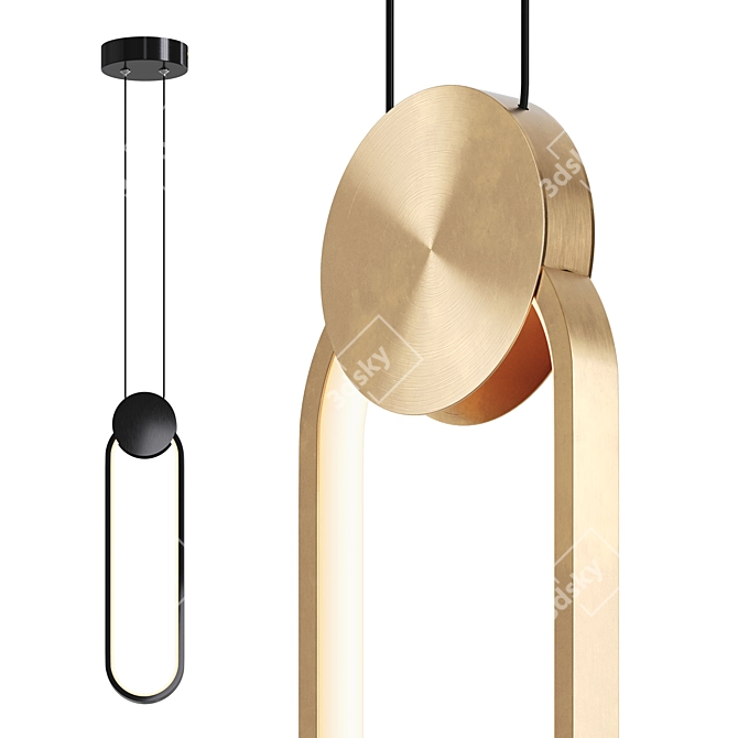 Eurosvet LED Pendant Lamp 50217/1 3D model image 6