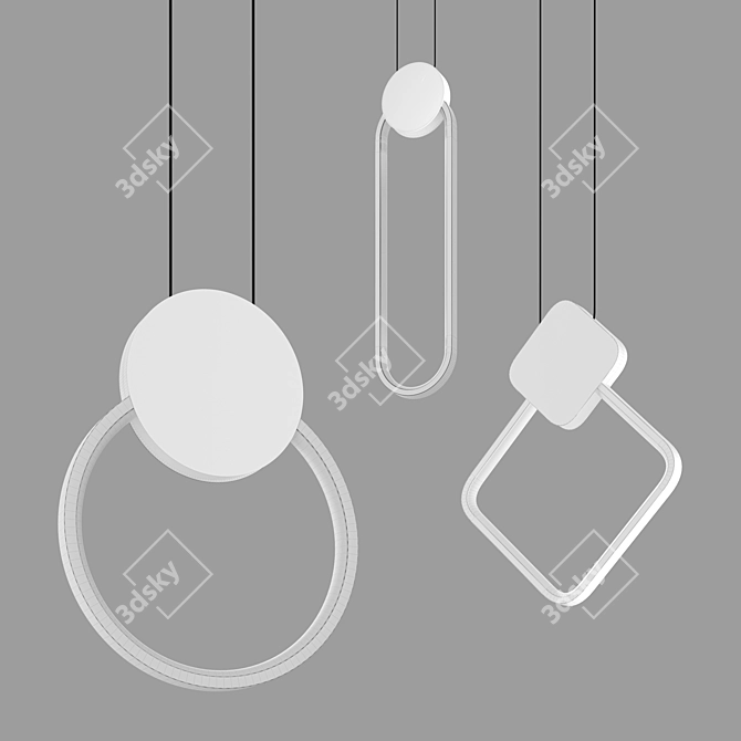 Eurosvet LED Pendant Lamp 50217/1 3D model image 7