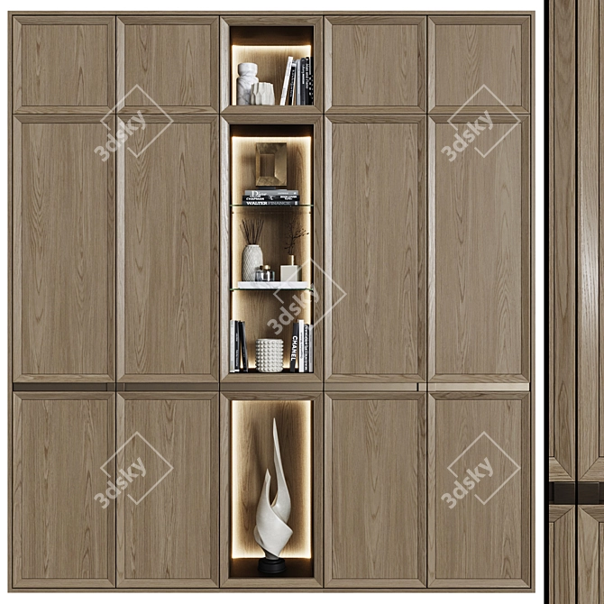 Art Deco Modular Wardrobe 3D model image 1