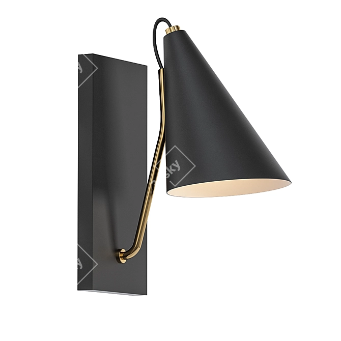 Sleek Kalika Wall Sconce 3D model image 1