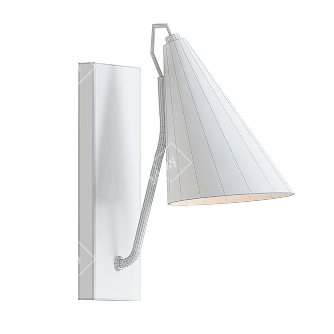 Sleek Kalika Wall Sconce 3D model image 2