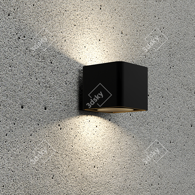 Seamless PBR Concrete Material Pack 3D model image 2