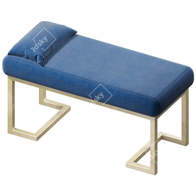 Richmond Upholstered Bench Cazarina 3D model image 2